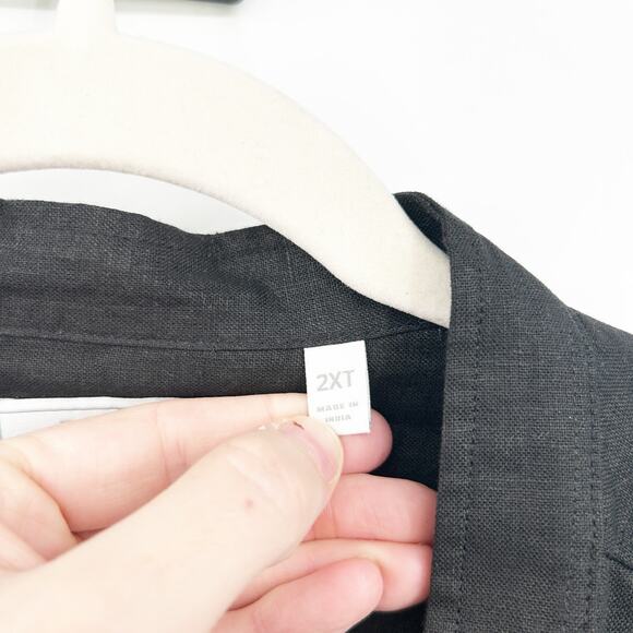 Baird Mcnutt x Murano Mens Roll Tab Long Sleeve 100% Linen Casual Shirt Size 2XT - Picture 4 of 8